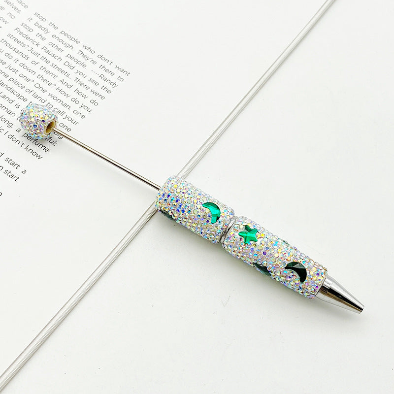 Wholesale DIY moon full diamond bead pen colorful